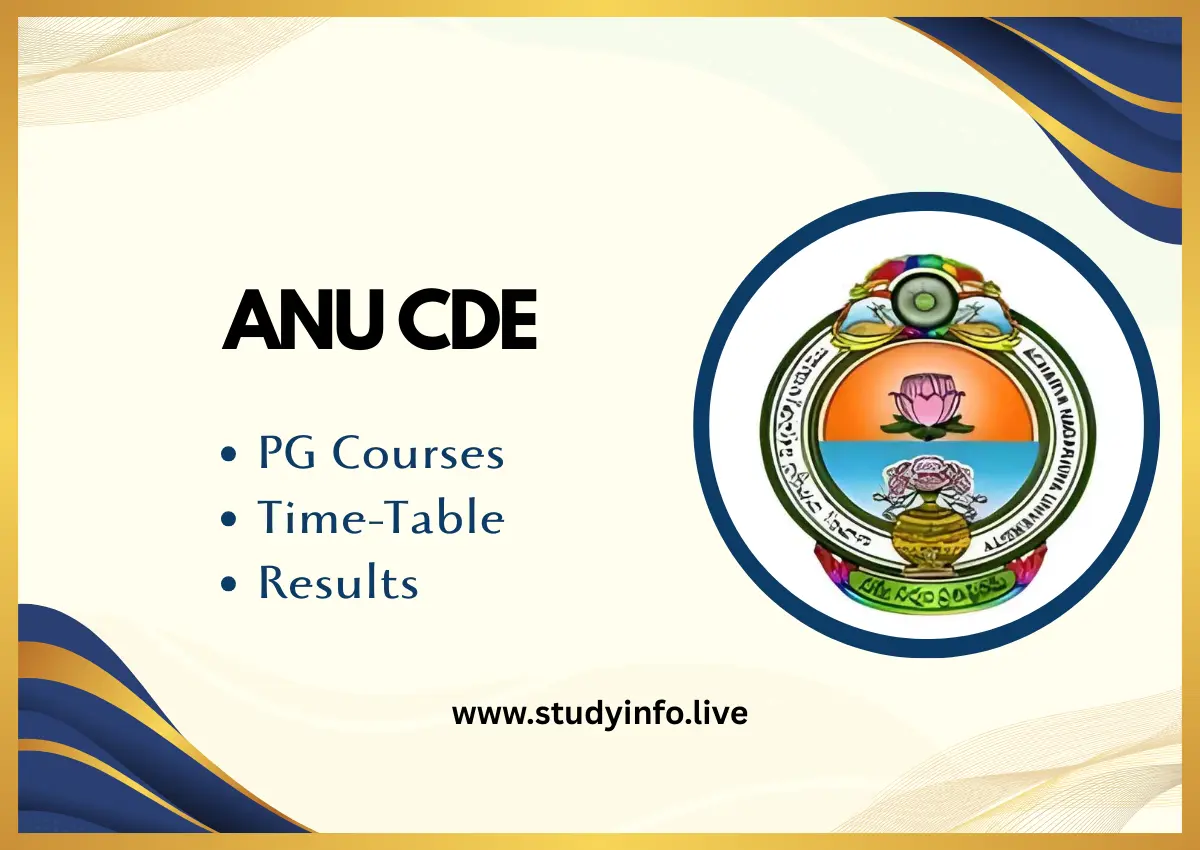 ANU CDE Admission